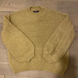 Nasty Gal Knitted Balloon Sleeve Oversized Sweater